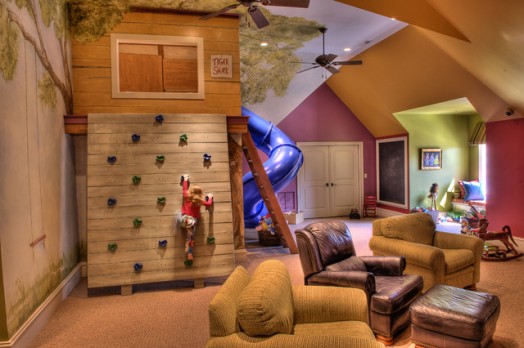 We're loving the rock wall on this one.